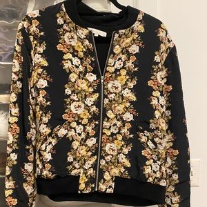 Wayf brand floral bomber jacket